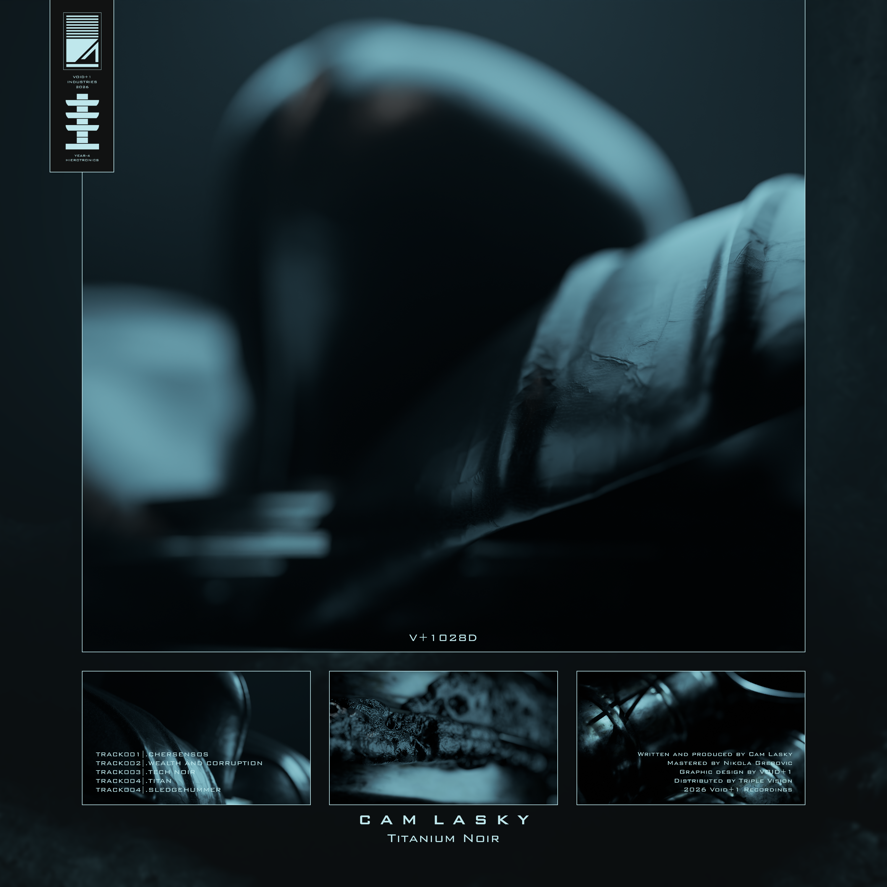 Titanium Noir techno noir album by Cam Lasky
