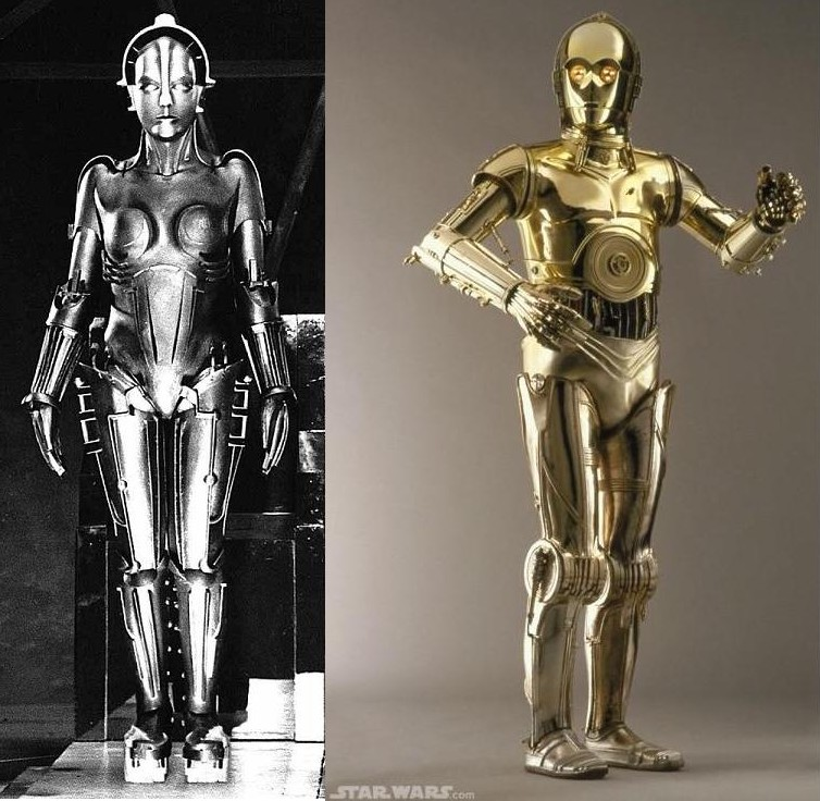 Metropolis Robot and C-3PO